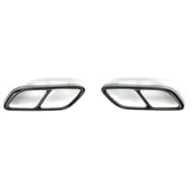 Black Style Auspuff Zierblenden VW Golf 8 VIII Original Volkswagen | Golf8-Auspuff-Zierblende