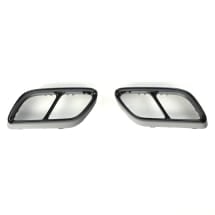 Black Style Auspuff Zierblenden VW Golf 8 VIII Original Volkswagen | Golf8-Auspuff-Zierblende