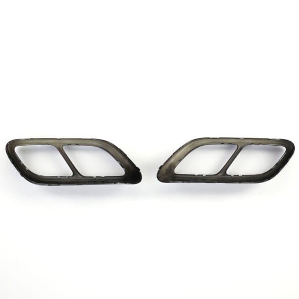 Black Style Auspuff Zierblenden VW Golf 8 VIII Original Volkswagen | Golf8-Auspuff-Zierblende