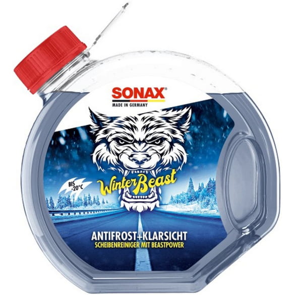 SONAX Scheibenreiniger Antifrost Scheibenklar Winterbeast Fertigmischung 3 Liter