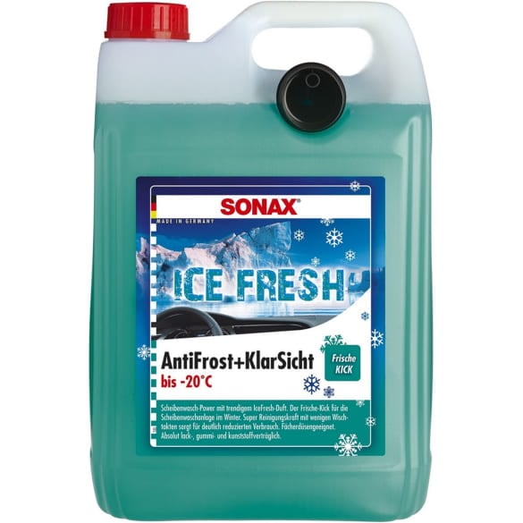 SONAX Scheibenreiniger Antifrost Scheibenklar Winter Fertigmischung Ice Fresh 5 Liter
