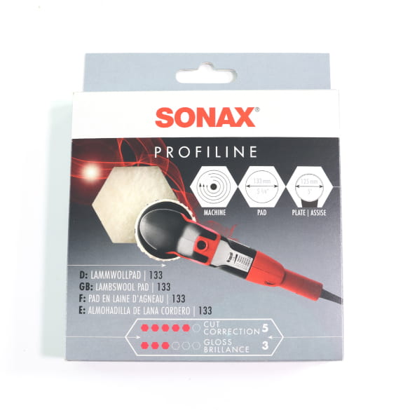 SONAX PROFILINE Lammwollpad Durchmesser 133mm 1 Stück | 04931410
