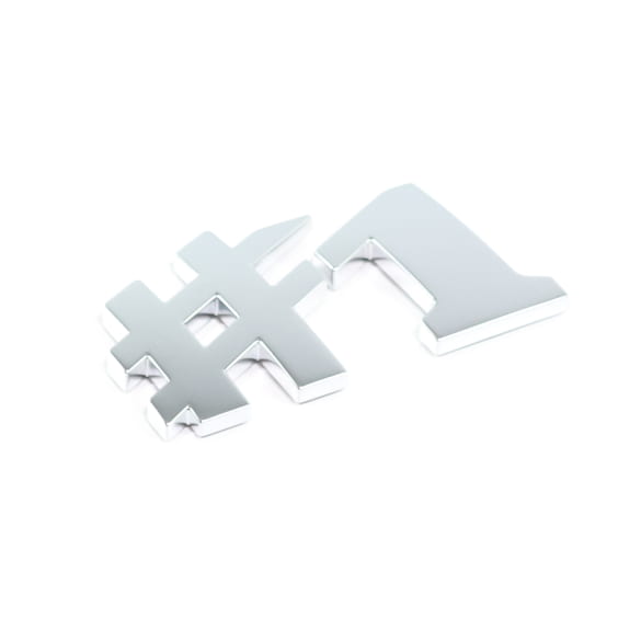 #1 Schriftzug Heckklappe smart #1 ONE Chrom matt Original smart | QAP8893103980 #1 Schriftzug Heckklappe smart #1 ONE Chrom matt Original smart | QAP8893103980