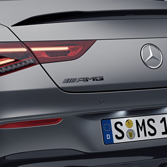 AMG Logo Schriftzug schwarz CLA 45 Original Mercedes Benz