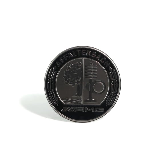 AMG Emblem dunkelchrom Affalterbach Motorhaube Original Mercedes-AMG | A0008177109 AMG Emblem dunkelchrom Affalterbach Motorhaube Original Mercedes-AMG | A0008177109