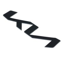 KIA Logo Schriftzug schwarz Heckklappe Motorhaube Front 190mm | KIA-logo-black-190
