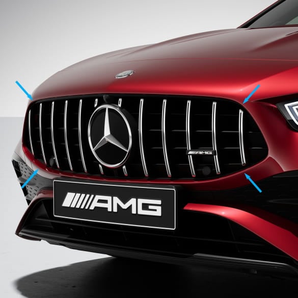 CLA C118 X118 Facelift 35 AMG Panamericana Grill Original Mercedes-AMG | 118-FL-Pana-chrom