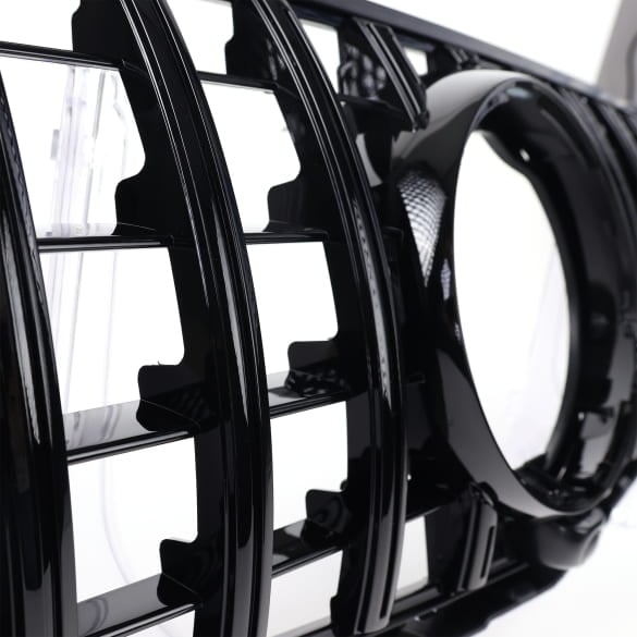 Panamericana Kühlergrill GLC Coupé C253 schwarz hochglanz Vor-FL CHROMETEC | XC253-PA-KG-K-S-C253