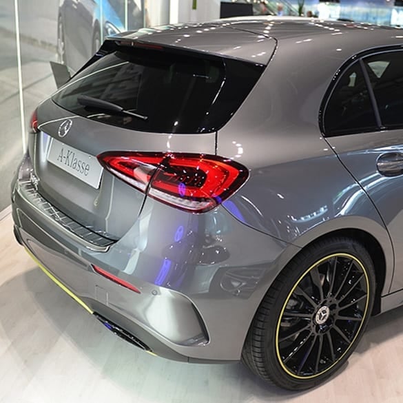 Ladekantenschutz Edelstahl Mercedes-Benz A-Klasse W177 AMG Exterieur Schätz Premium