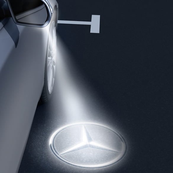 Mercedes Benz original LED Projektor Mercedes Stern 2-teilig