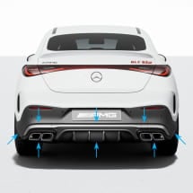 63 AMG Heckdiffusor GLC C254 Coupé inkl. AMG Endrohre Original Mercedes-AMG | GLC-C254-Diffusor-K
