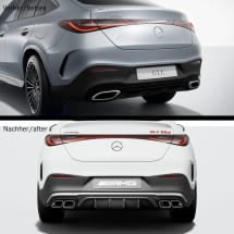 63 AMG Heckdiffusor GLC C254 Coupé inkl. AMG Endrohre Original Mercedes-AMG | GLC-C254-Diffusor-K