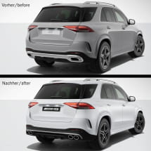GLE 53 AMG Heck Diffusor GLE V167 SUV Facelift Original Mercedes-AMG | GLE53-V167-FL-Diffusor-K