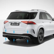 GLE 53 AMG Heck Diffusor GLE V167 SUV Facelift Original Mercedes-AMG | GLE53-V167-FL-Diffusor-K