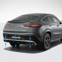 GLE 53 AMG Heck Diffusor GLE C167 Coupé Facelift Original Mercedes-AMG | GLE53-C167-FL-Diffusor-K