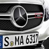 Logo E 63 AMG calandre Classe E W212 Original Mercedes-Benz