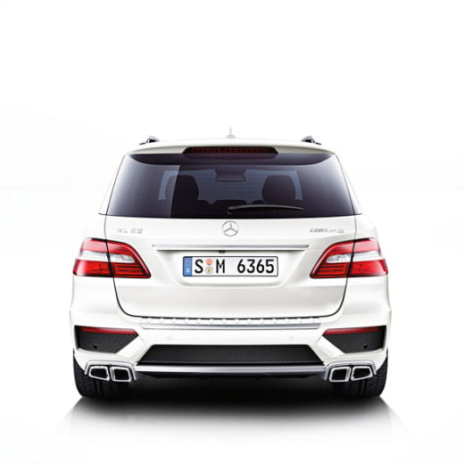 Pare-choc arrière ML63 AMG W166 avec diffuseur chrome | 166-AMG63-HECK