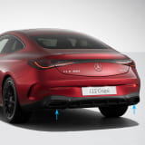 Uitlaatsierstukken AMG Nightpakket CLE C236 Coupé zwart glanzend Original Mercedes-Benz