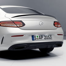 Originele AMG uitlaatsierstukken zwart C-Klasse 205 | 205-exhaust-black