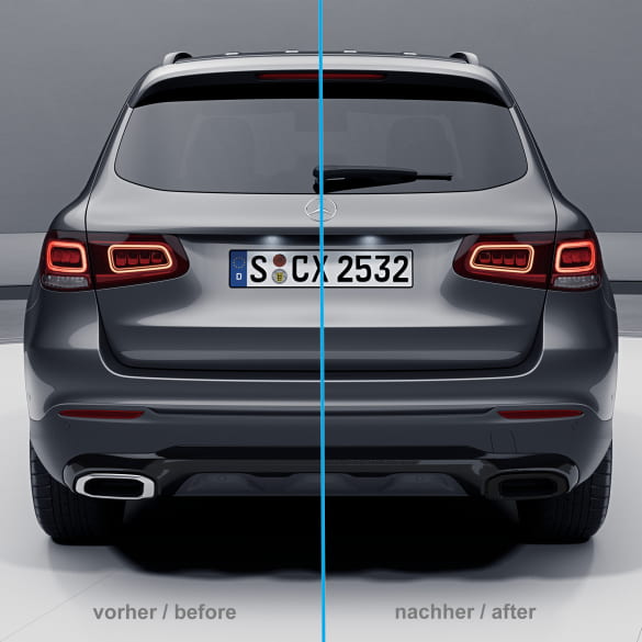 Zwarte uitlaatsierstukken GLC X253 C253 Origineel | A167885-black-253