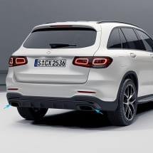 Zwarte uitlaatsierstukken GLC X253 C253 Origineel | A167885-black-253