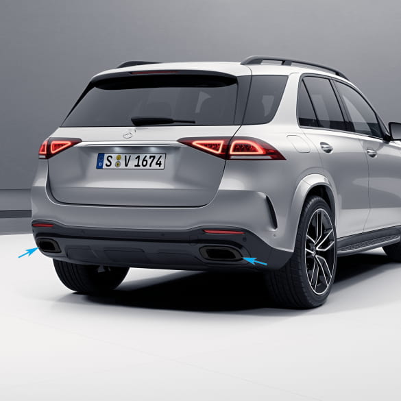 Zwarte uitlaatsierstukken GLE GLS V167 C167 X167 Original | A167885-black-167