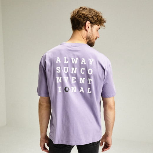 Unisex T-shirt lavender with logo Genuine smart | 10022072/-77