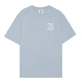 Unisex T-shirt lichtblauw met 25 jaar logo Original smart