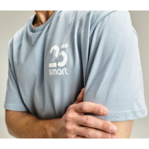 Unisex T-shirt light blue with logo Genuine smart | 10022066/-71