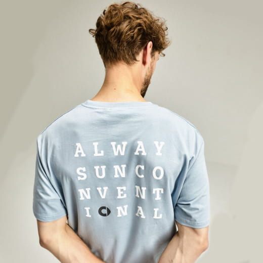 Unisex T-shirt light blue with logo Genuine smart | 10022066/-71