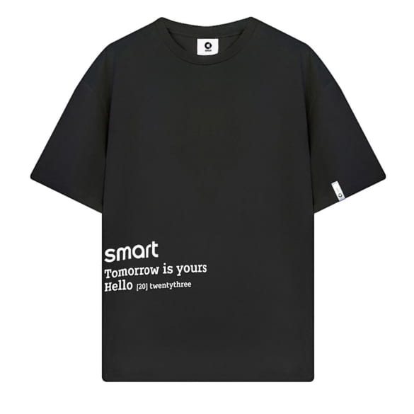 Unisex T-Shirt schwarz carbon oversized Original Smart 