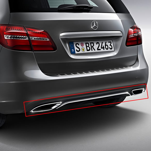 urban diffusor B-Class W246 facelift upgrade kit exhaust tips genuine Mercedes-Benz