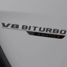 V8 Biturbo embleem zwart set origineel Mercedes-AMG | A2328175600-B