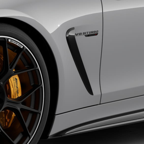 V8 Biturbo embleem zwart set origineel Mercedes-AMG | A2328175600-B