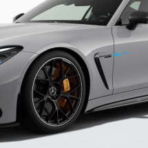 V8 Biturbo embleem zwart set origineel Mercedes-AMG | A2328175600-B