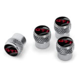 Valve caps GTI logo 4-piece rubber valves Brass valves Genuine VW