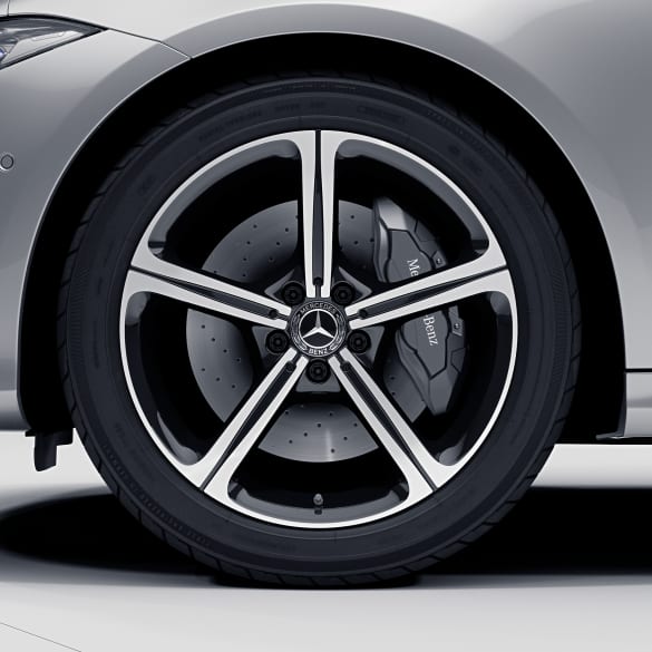 19 inch velgenset CLS C257 5-spaaksvelgen zwart origineel Mercedes-Benz