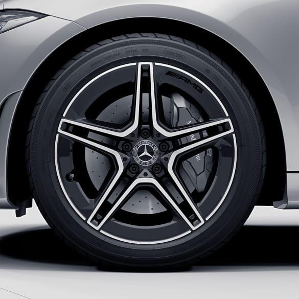 53 AMG 19 inch velgenset CLS C257 5-dubbele-spaken velg zwart Originele Mercedes-Benz