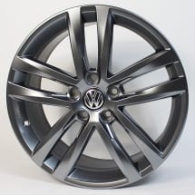 18 inch velgenset | Salvador 5-dubbelspaaks | VW Golf 7 VII  | Golf7-Salvador-18-grau