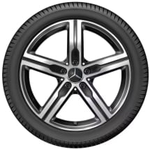Velgen Mercedes-Benz A-Klasse V177 18 inch 5-spaaks zwart | A1774013200 7X23-V177