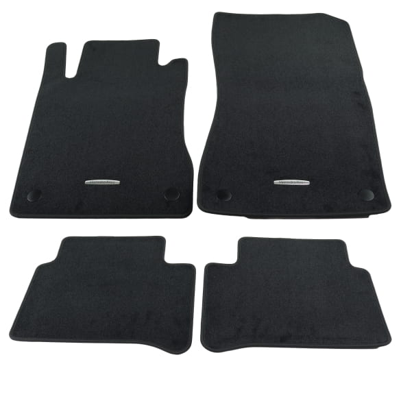 Velour floor mats CLS C219 black 4-piece Genuine Mercedes-Benz