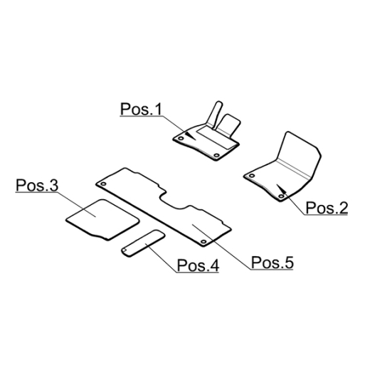 Velour Mats Floor Mats GLC X254  | A2966800006 1D57