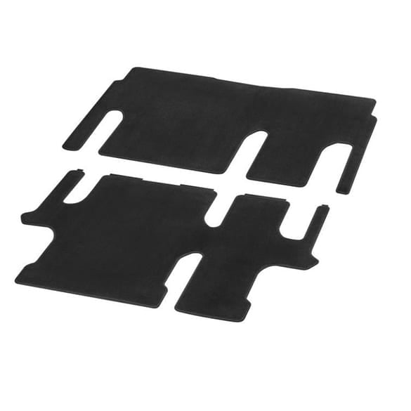 velour floor mats Mercedes-Benz EQV passenger compartment with single rail 2 doors 2-Piece