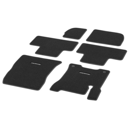 Velour Floor Mat 6piece Set EQB black genuine Mercedes-Benz | A2436809501 9A84
