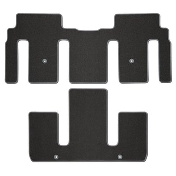 Velours automatten achterzijde KIA EV9 MV1 zwart 2-delig voor 6-zits Original KIA