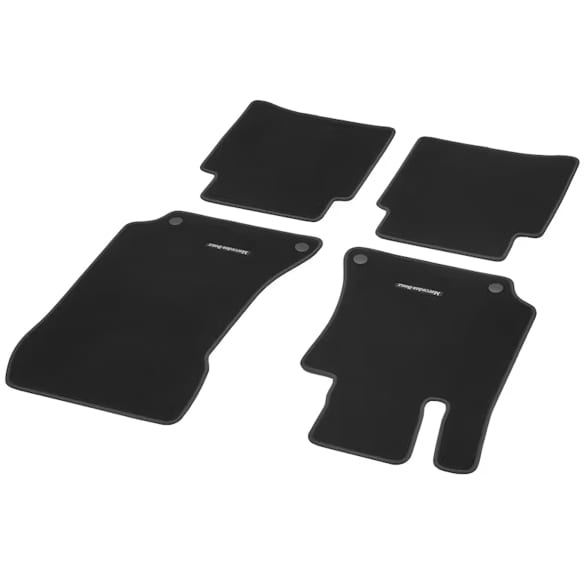 Velours automatten CLS C218 X218 4-delig zwart Original Mercedes-Benz