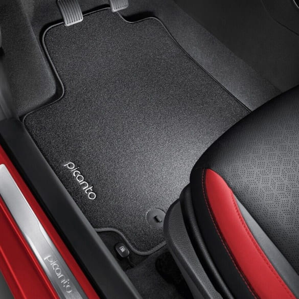 Velours automatten KIA Picanto JA zwart 4-delig Origineel KIA