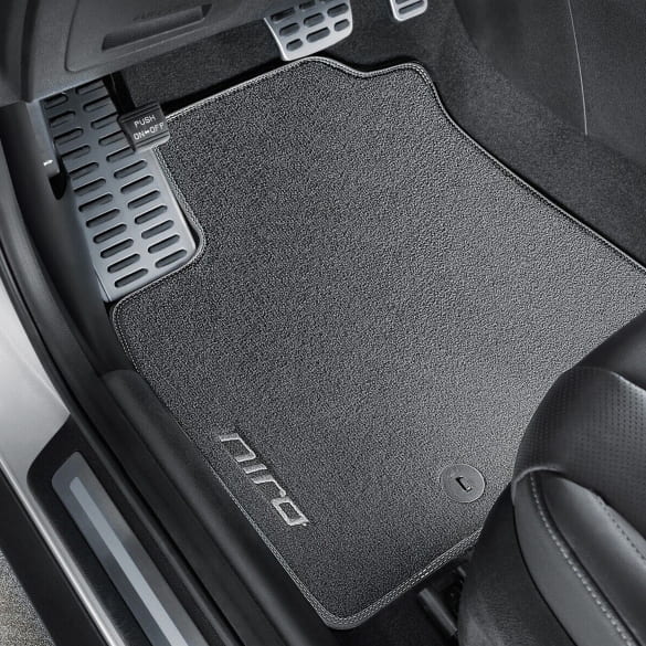 Velours floor mats KIA Niro DE black 4-piece set Genuine KIA