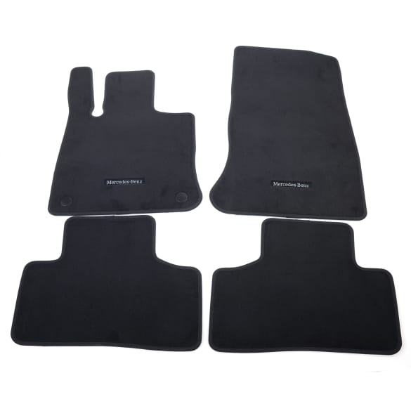 Veloursmatten Fußmatten Satz GLC X254 schwarz 4-teilig Original Mercedes-Benz