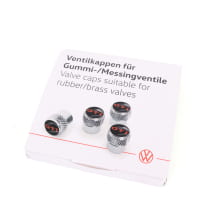 Ventilzierkappen GTI-Logo Gummiventile Messingventile Original VW | 000071215Q